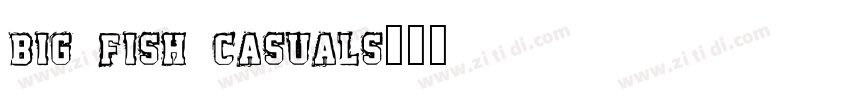 Big Fish Casuals字体转换
